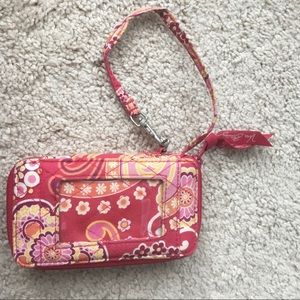 Vera Bradley Raspberry Fizz wristlet